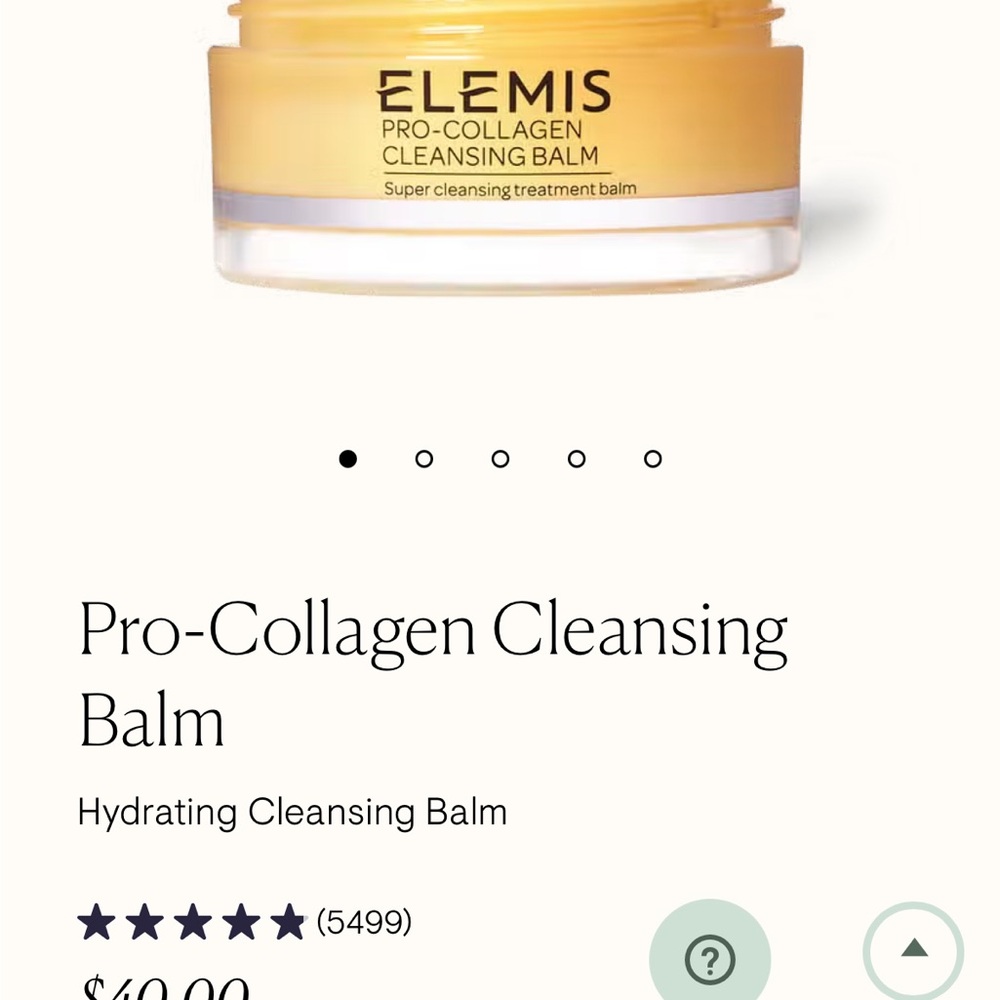 Elemis Pro-Collagen Cleansing Balm
Hydrating Cleansing Balm 50g New unopened